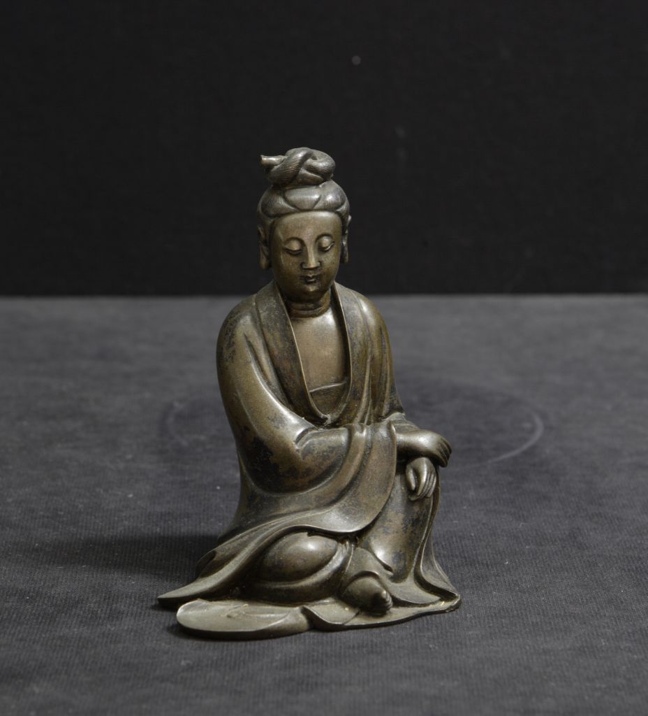 图片[1]-Bronze Buddha seated-China Archive